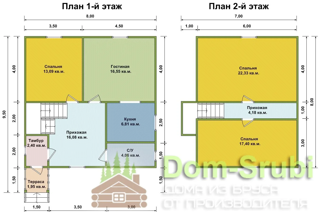 Дом каркасный ДК-23 (8х9,5)