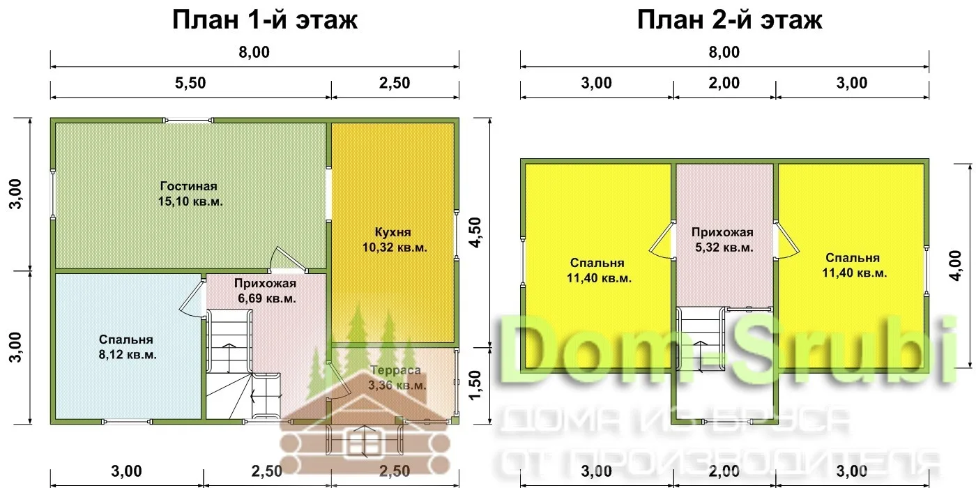 Дом каркасный ДК-26 (8х6)